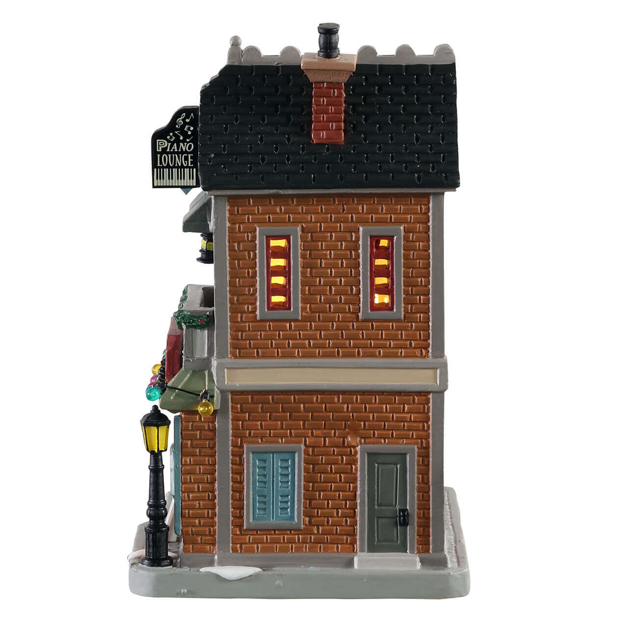 lemax-mr-pete-s-88-keys-piano-bar-beleuchtetes-caddington-miniaturhaus image 3