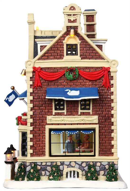 lemax-white-swan-inn-geb-ude-f-r-miniatur-weihnachtsdorf image 3