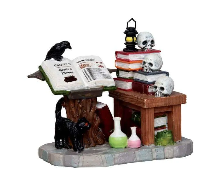 lemax-warlock-s-workshop-spooky-town-miniaturhaus-halloween-dorf image 1