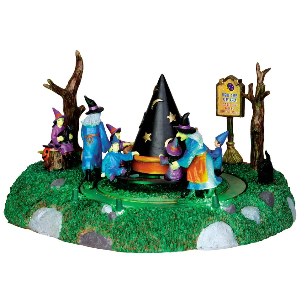 lemax-playtime-spooky-town-karussell-figur image 1