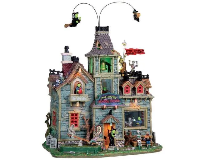 lemax-little-monsters-school-house-spooky-town-geb-ude image 1