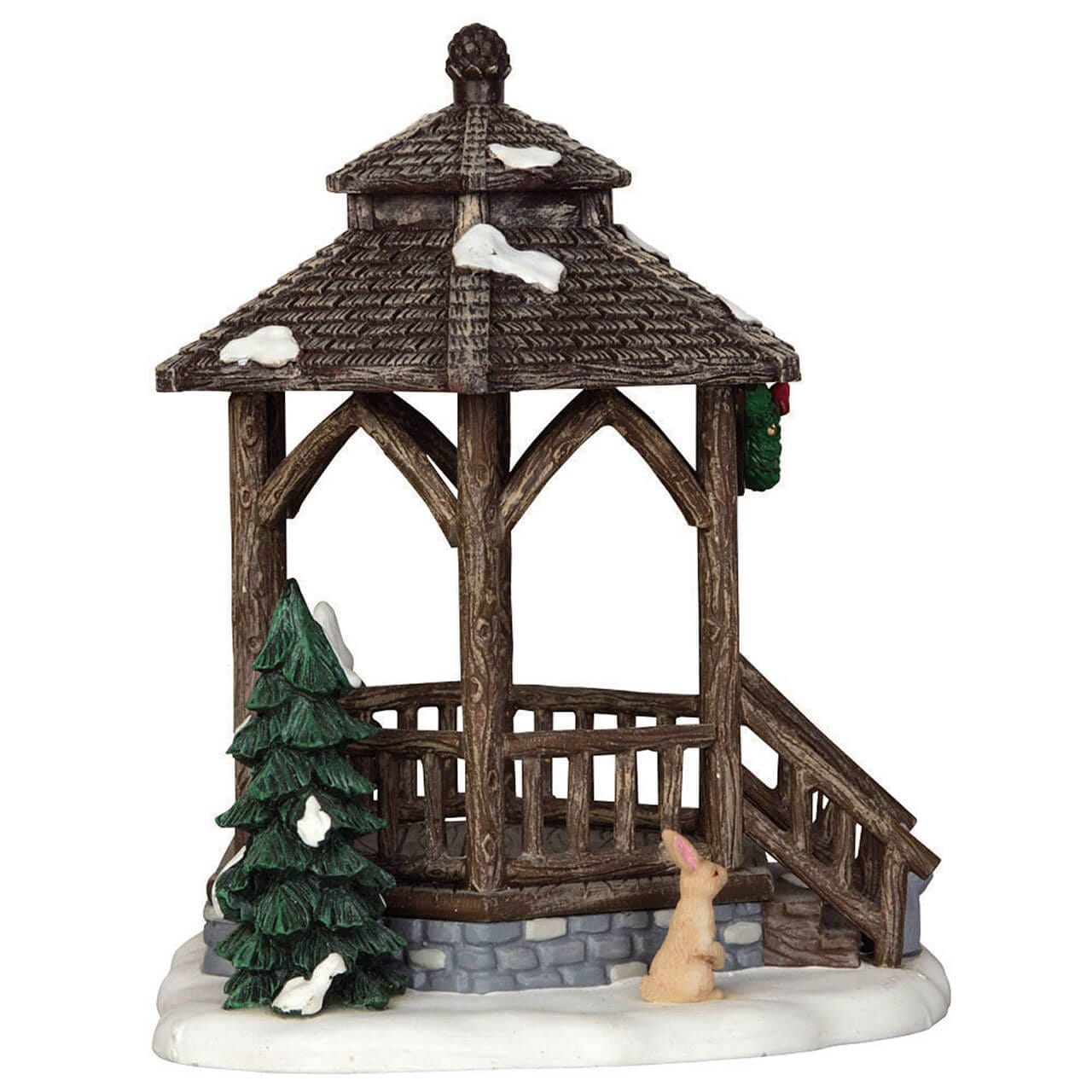 lemax-winter-gazebo-vail-village-pavillon image 4