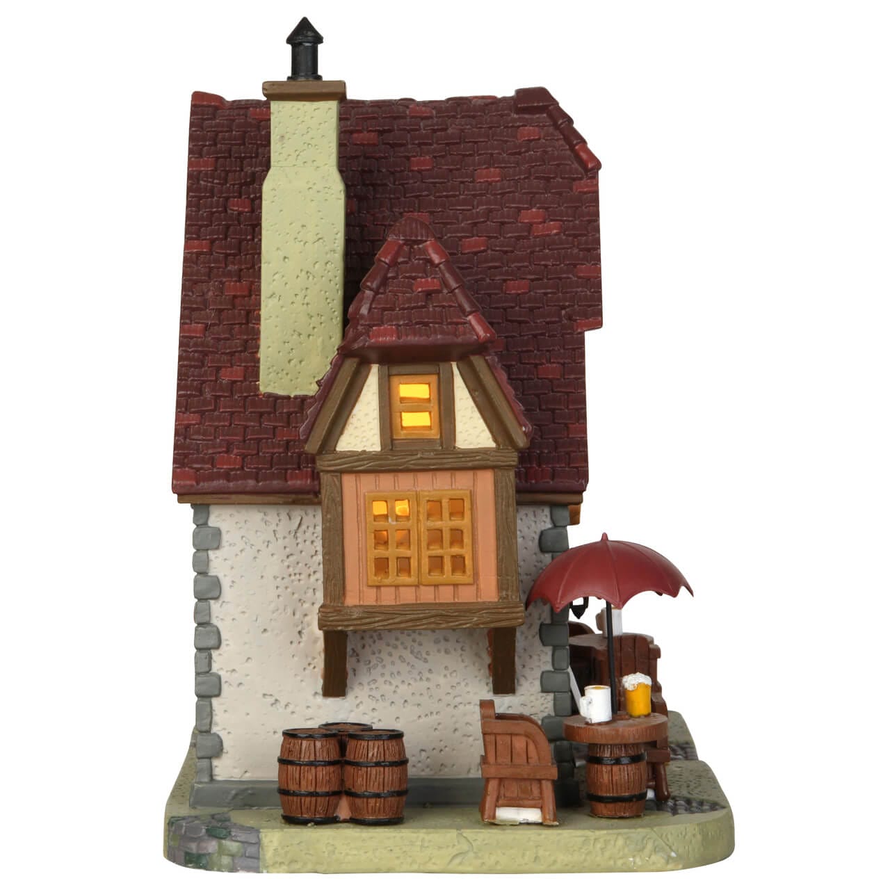 lemax-stein-haus-pub-beleuchtetes-miniatur-weihnachtshaus image 3