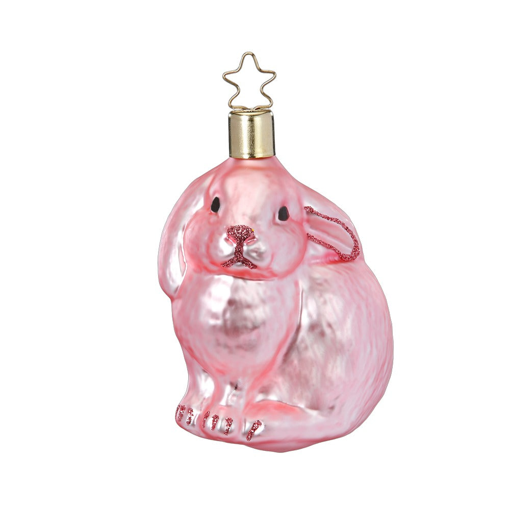 inge-glas-lustiger-hase-8-5-cm-glas-figur-rosa image 1