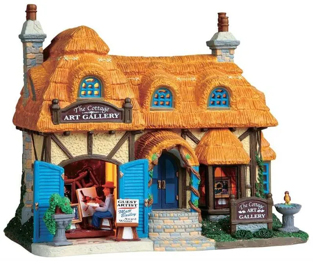 lemax-the-cottage-art-gallery-miniaturhaus-beleuchtet image 1