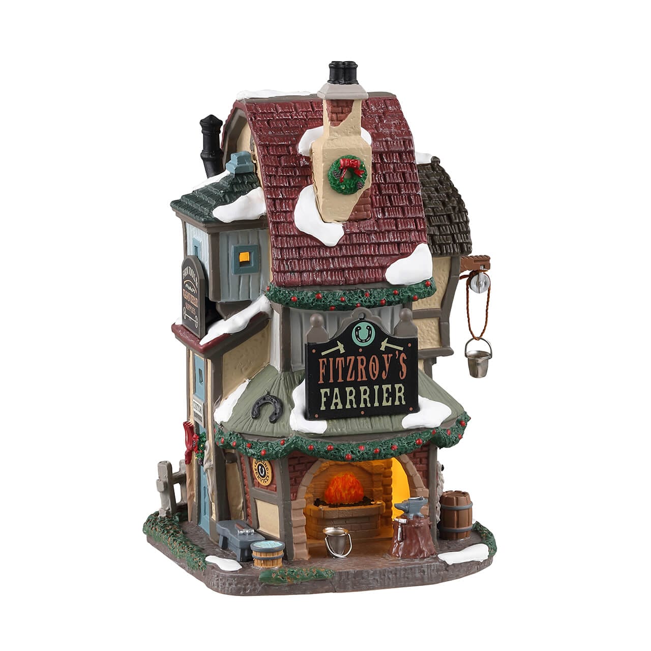 lemax-fitzroy-s-farrier-hufschmiede-miniaturhaus-caddington image 1
