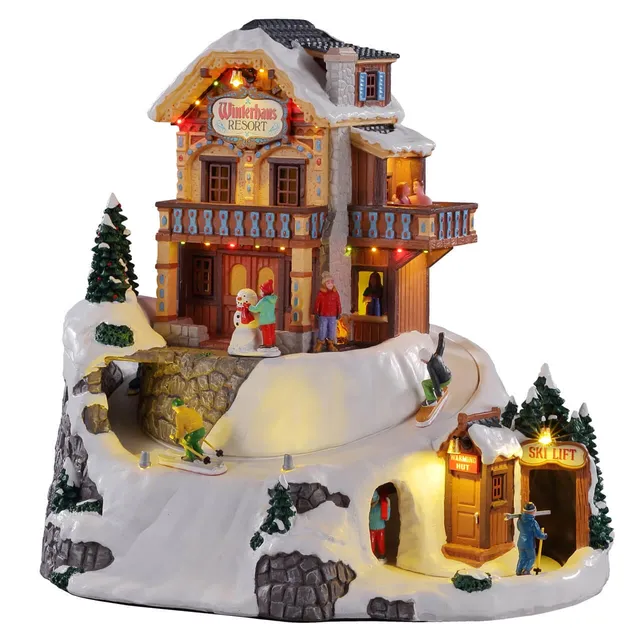 lemax-winterhaus-resort-vail-village-beleuchtetes-haus image 1