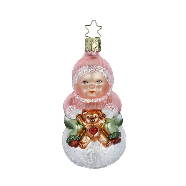inge-glas-m-dchen-im-schnee-christbaumkugel-9-5-cm image 1