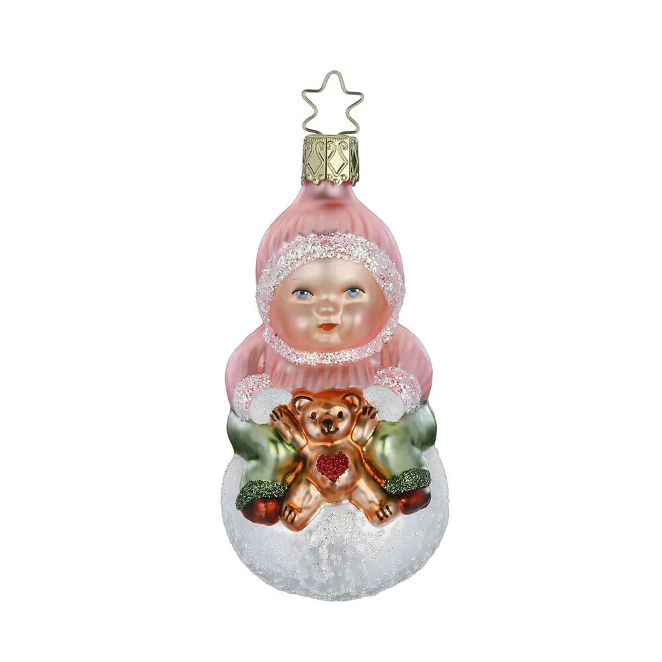 inge-glas-m-dchen-im-schnee-christbaumkugel-9-5-cm image 1