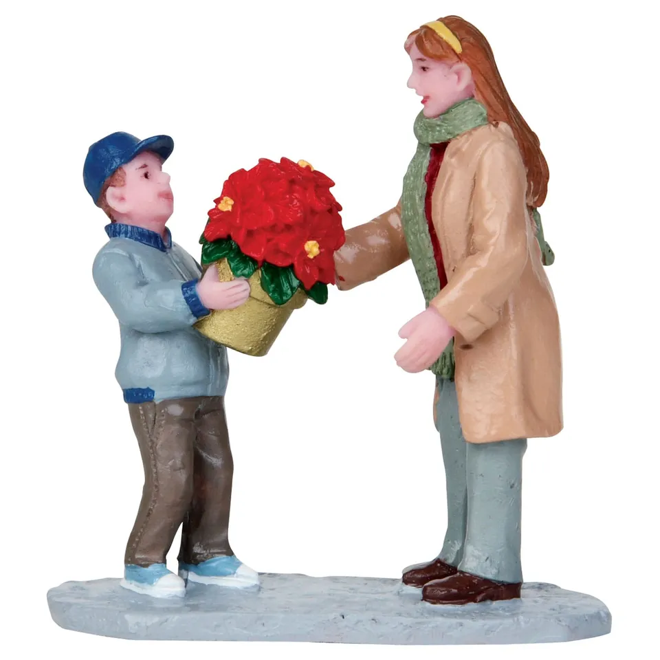 lemax-picking-out-poinsettia-weihnachtsfigur image 1