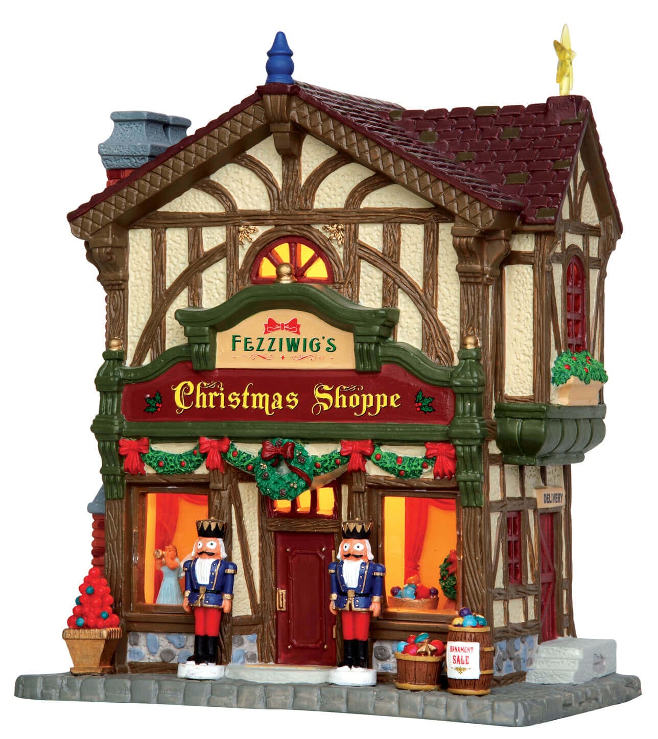 lemax-fezziwig-s-christmas-shoppe-haus-holidays-seasons image 1