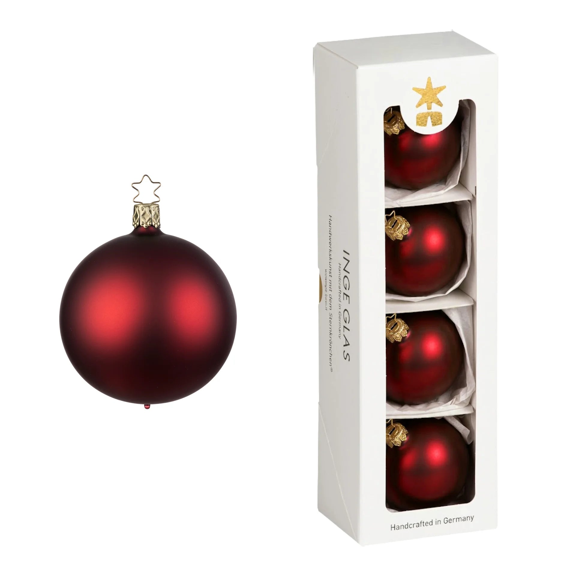 inge-glas-kugeln-christbaumkugel-bordeaux-matt-6-cm image 1