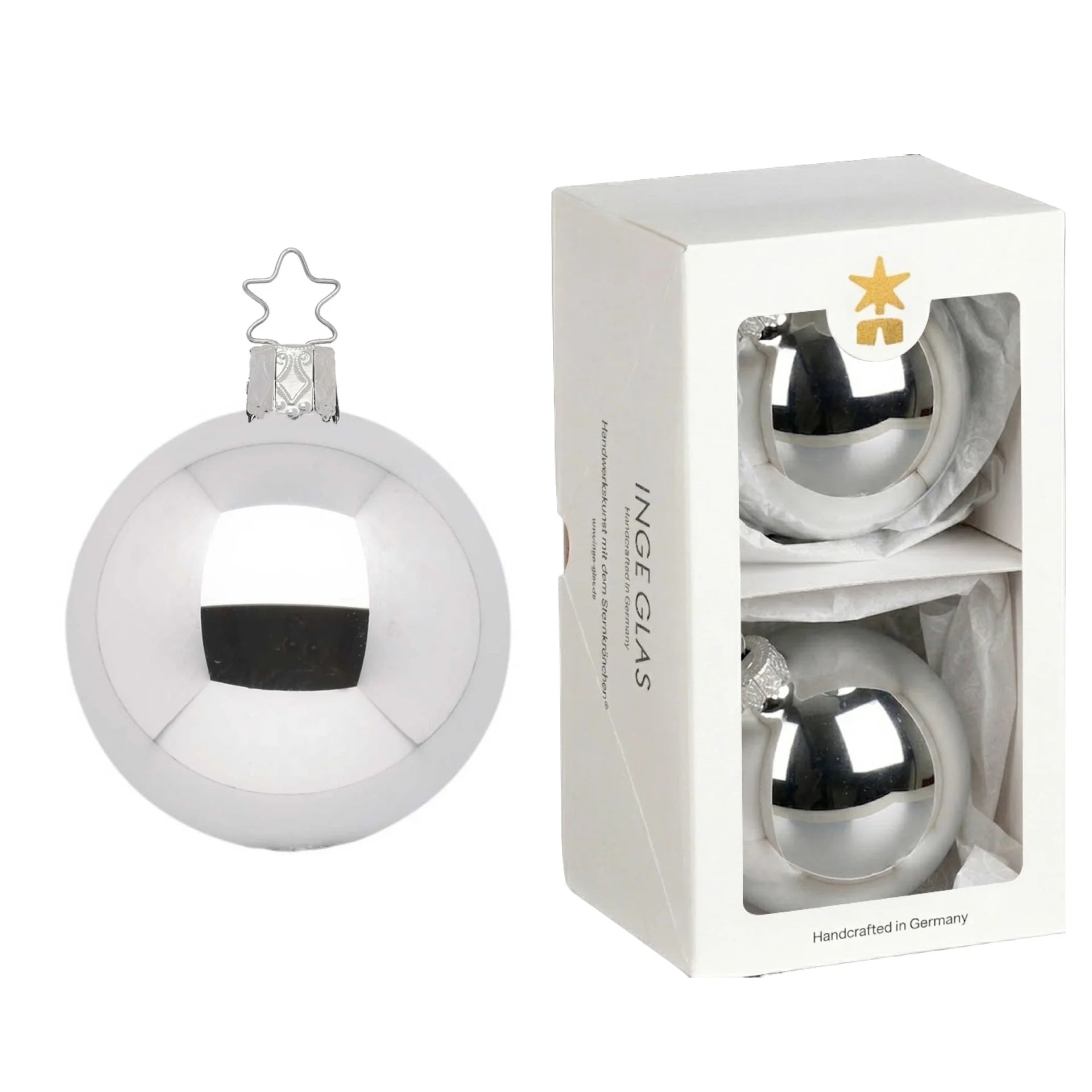inge-glas-manufaktur-christbaumkugeln-silber-glanz-10-cm image 1