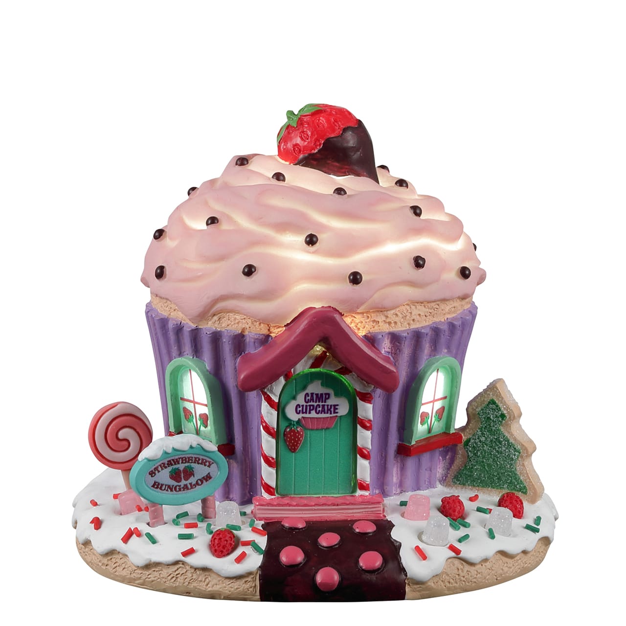 lemax-strawberry-bungalow-sugar-n-spice-erdbeerhaus image 1