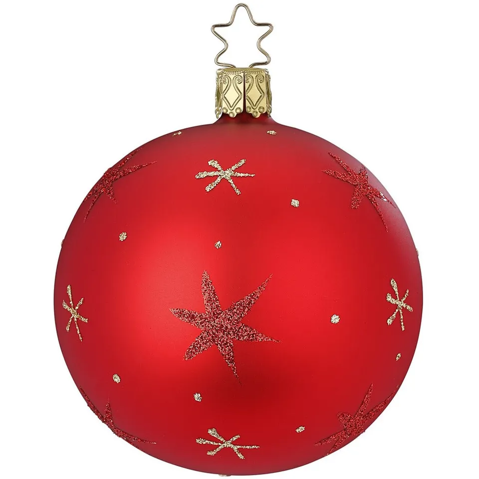 inge-glas-manufaktur-sternenhimmel-christbaumkugel-rot-10-cm image 1