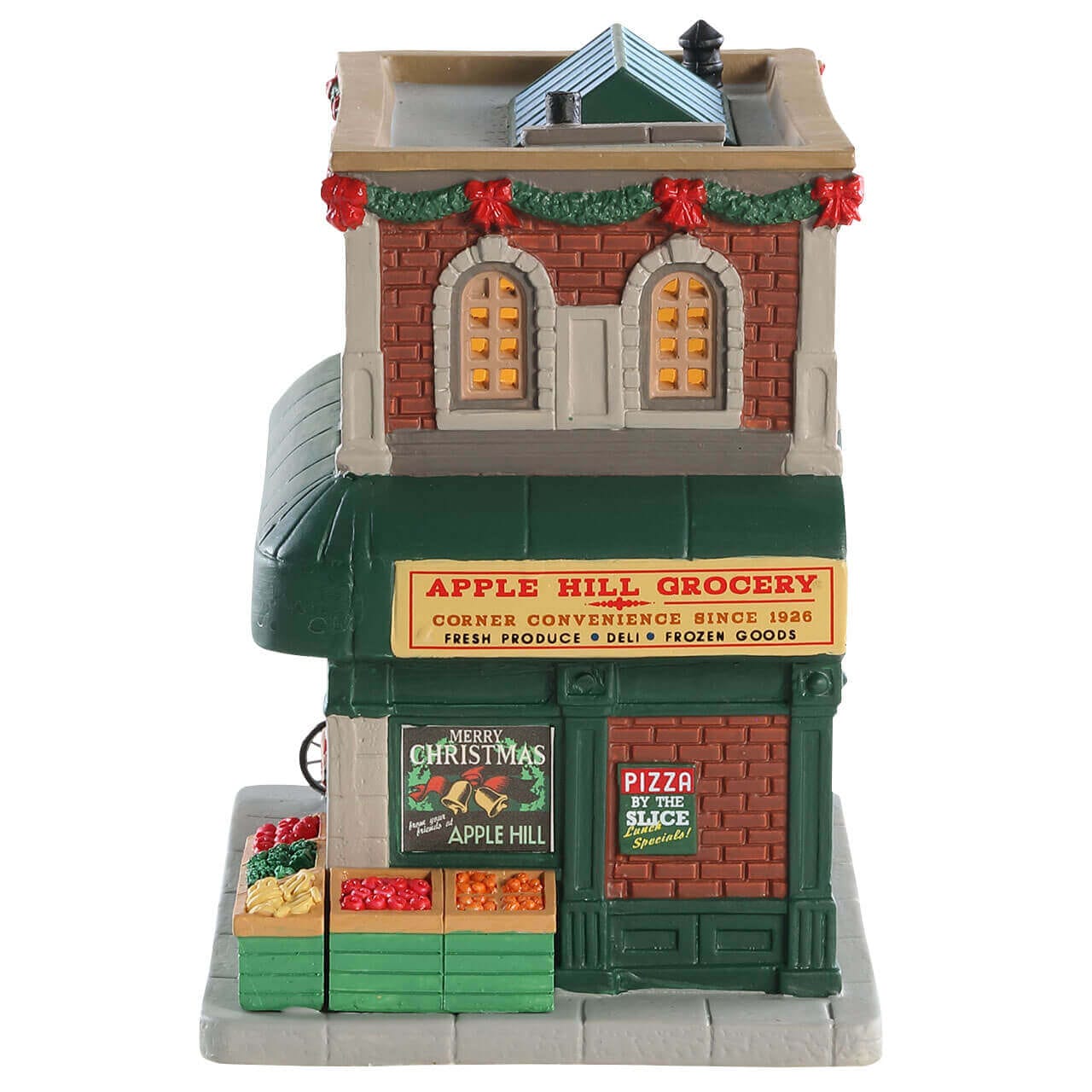 lemax-apple-hill-grocery-beleuchtetes-ernte-dorf-lebensmittelgesch-ft image 2