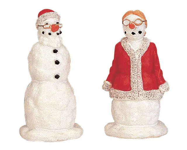 lemax-mr-mrs-santa-snowman-schneemann-figurenpaar image 1