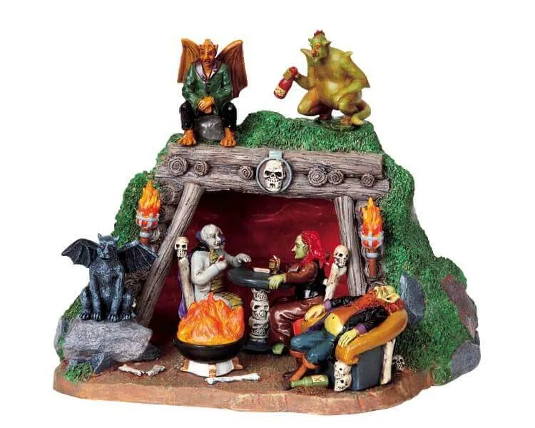 lemax-demon-den-spooky-town-miniaturhaus image 1
