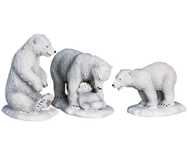 lemax-polar-bears-miniaturfiguren-set image 1