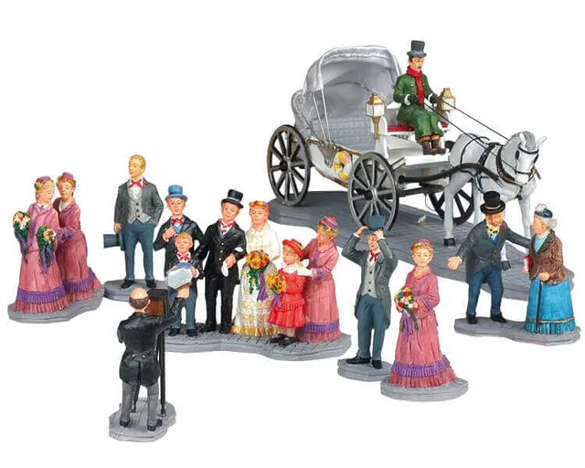 lemax-wedding-party-hochzeits-figuren-set-f-r-miniwelt image 1