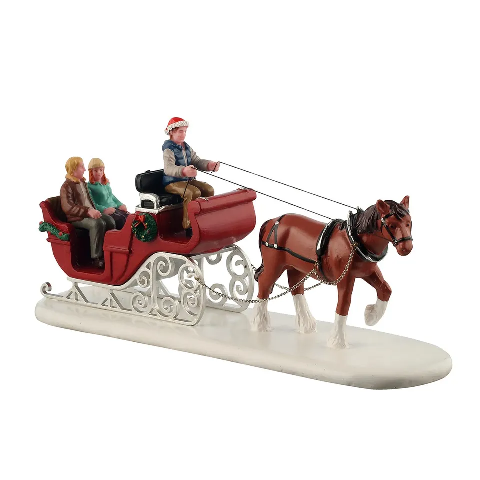 lemax-holiday-sleigh-ride-schlitten-figur-paar image 1