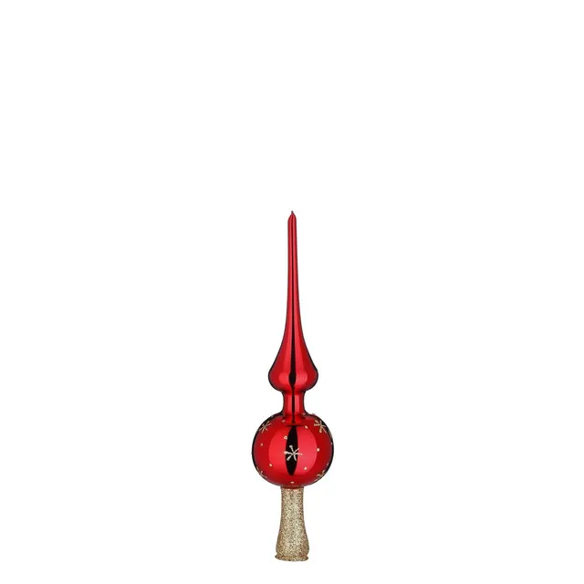 inge-glas-sternchen-baumspitze-christbaumspitze-5-x-20-cm-rot-glanz image 1