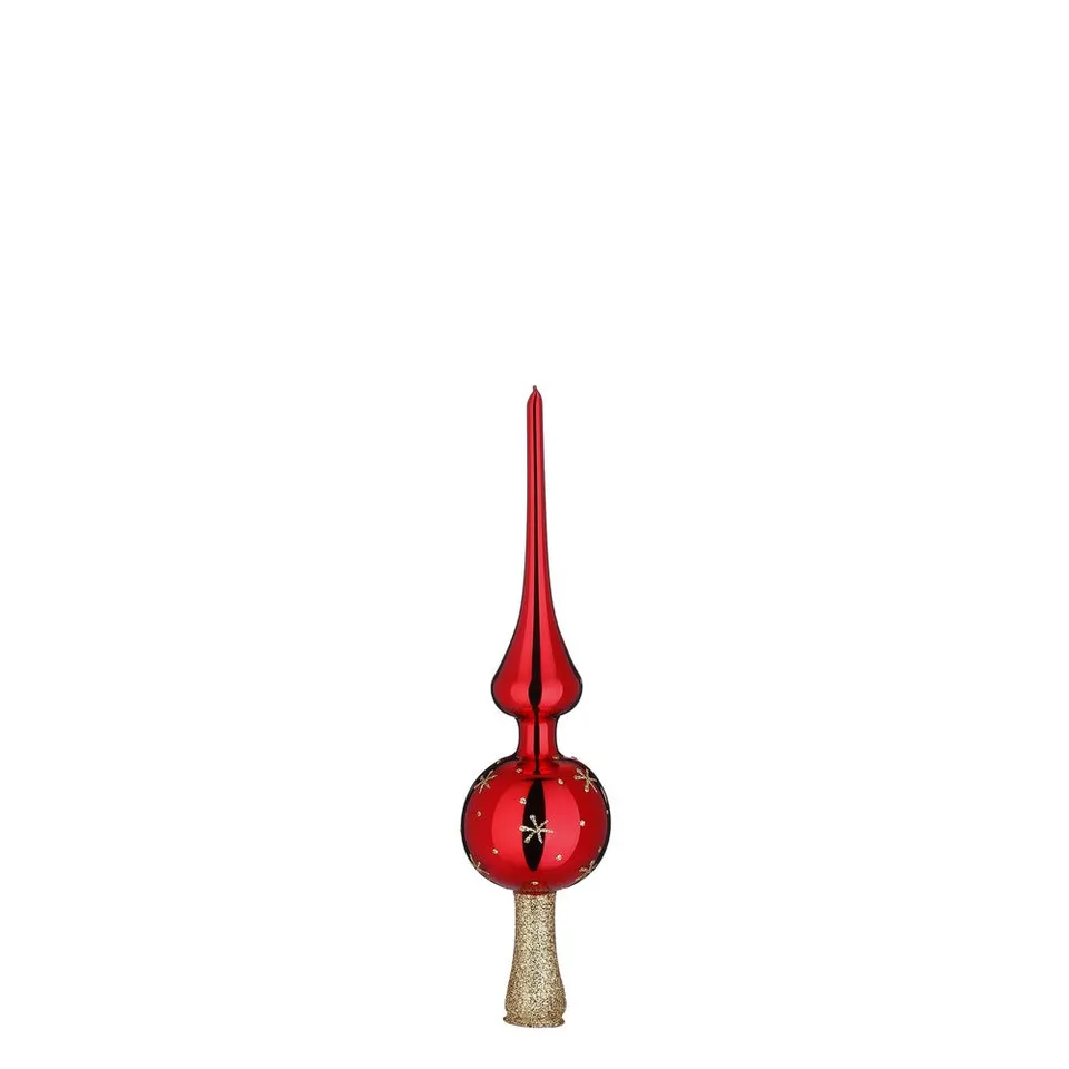 inge-glas-sternchen-baumspitze-christbaumspitze-5-x-20-cm-rot-glanz image 1