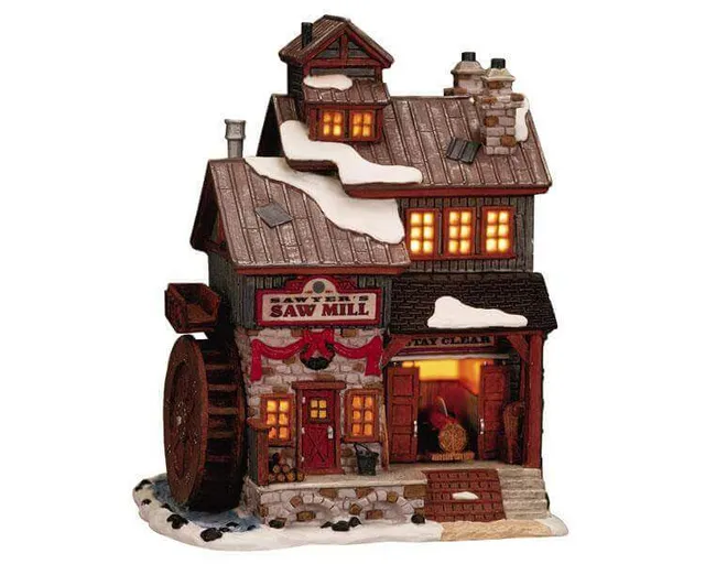 lemax-sawyer-s-saw-mill-beleuchtetes-miniatur-geb-ude image 1
