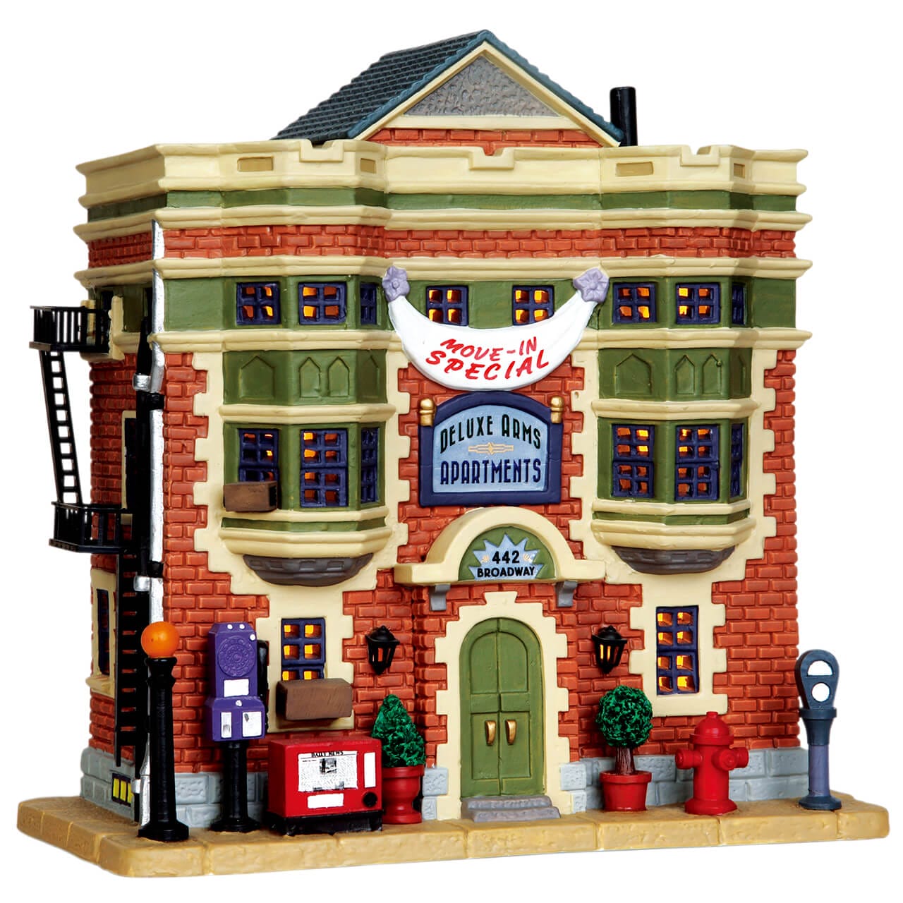 lemax-deluxe-arms-apartments-beleuchtetes-miniaturhaus image 1