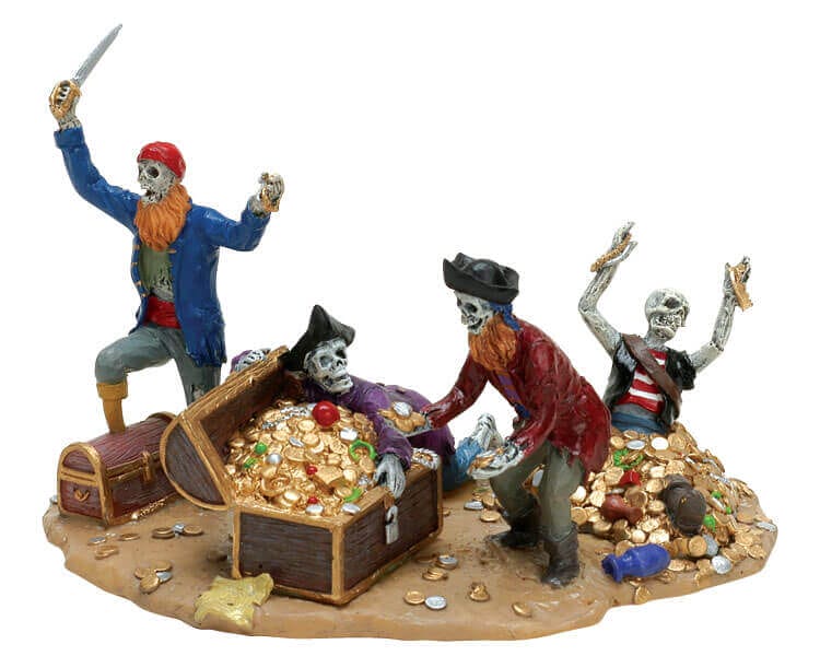 lemax-pirate-s-treasure-chest-spooky-town-piraten-schatztruhe image 1
