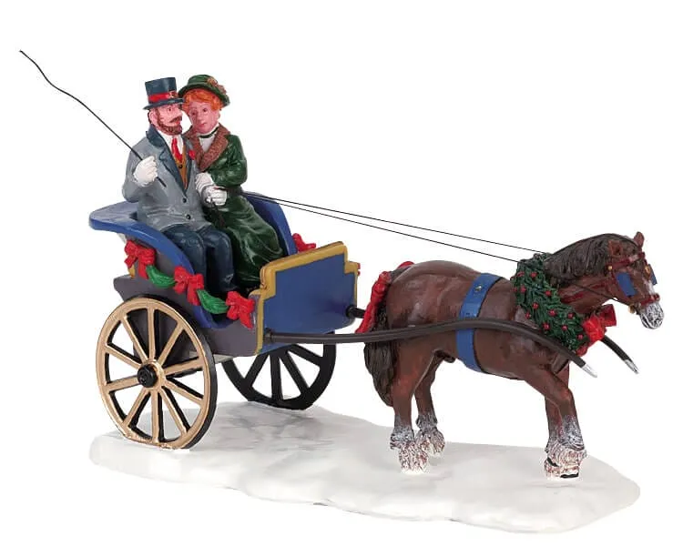lemax-buggyride-courting-kutschfahrt-miniaturfiguren image 1