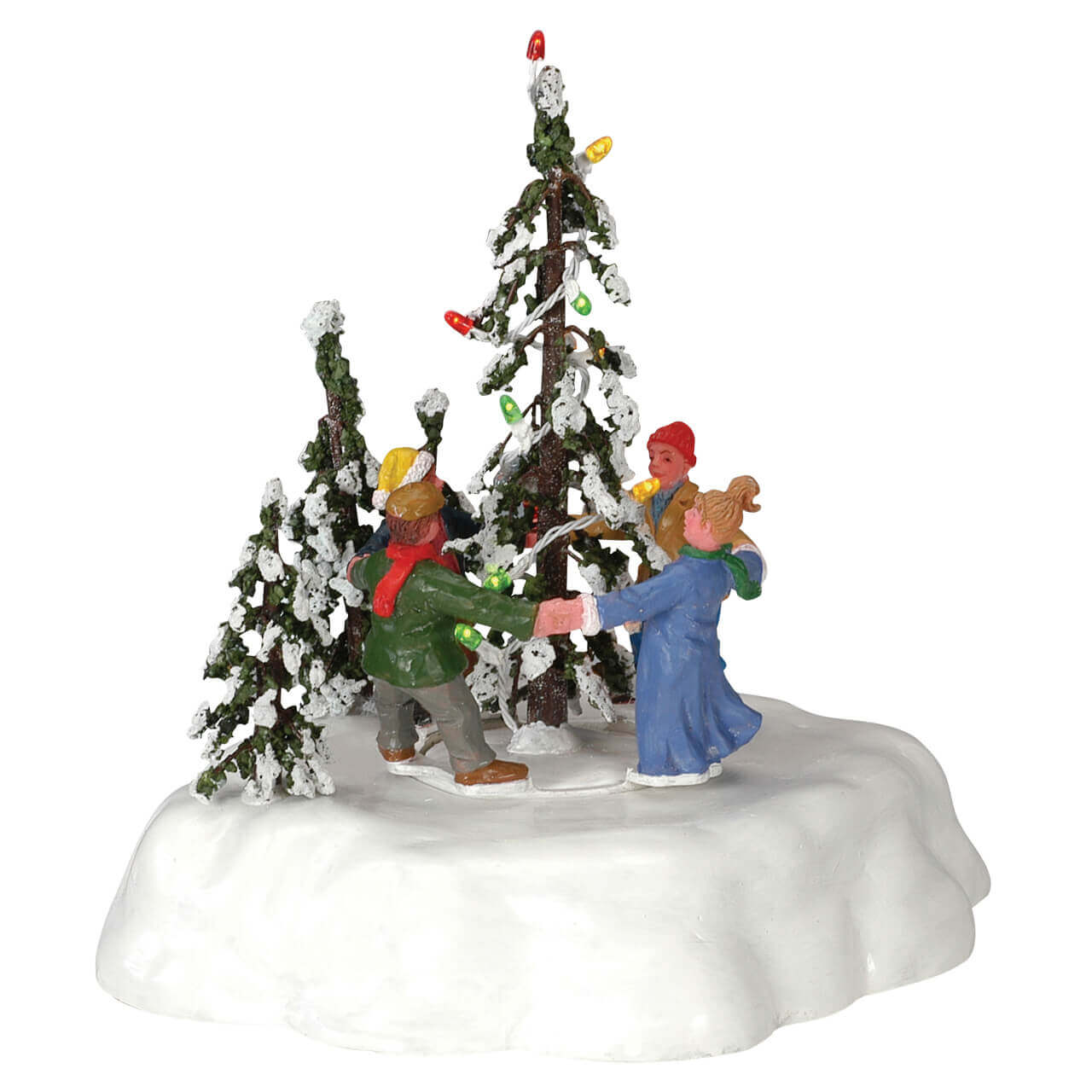lemax-merry-christmas-tree-beleuchtete-weihnachtsbaum-szene image 1