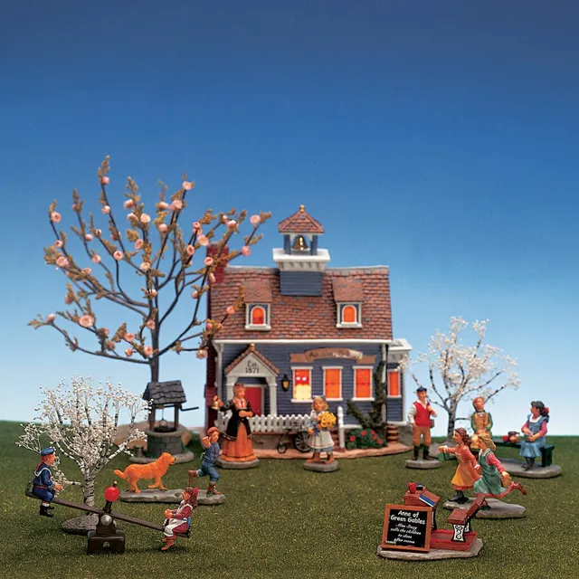 lemax-aogg-avonlea-school-set-schulhaus-miniatur image 1