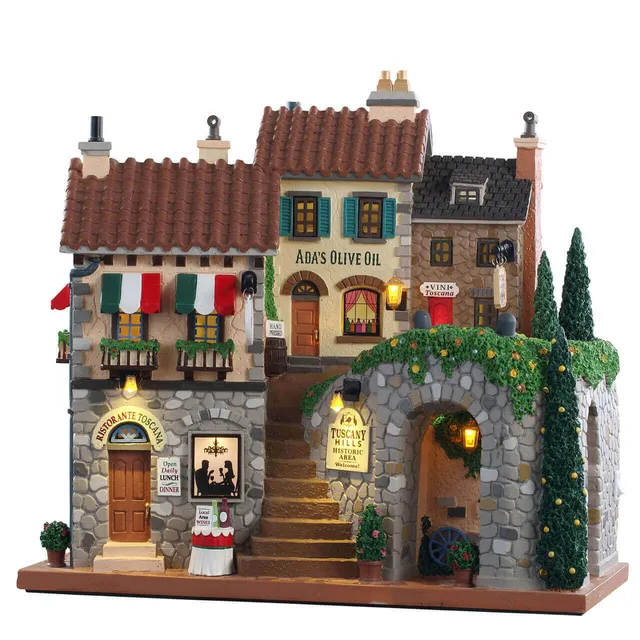 lemax-tuscany-hills-beleuchtetes-miniatur-dorfhaus image 1