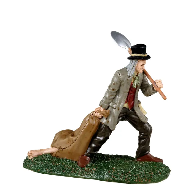 lemax-spooky-town-grave-digger-body-bag-miniatur-figur image 1