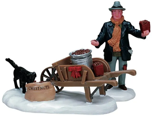 lemax-roasted-chestnut-vendor-miniaturset-2-teilig image 1