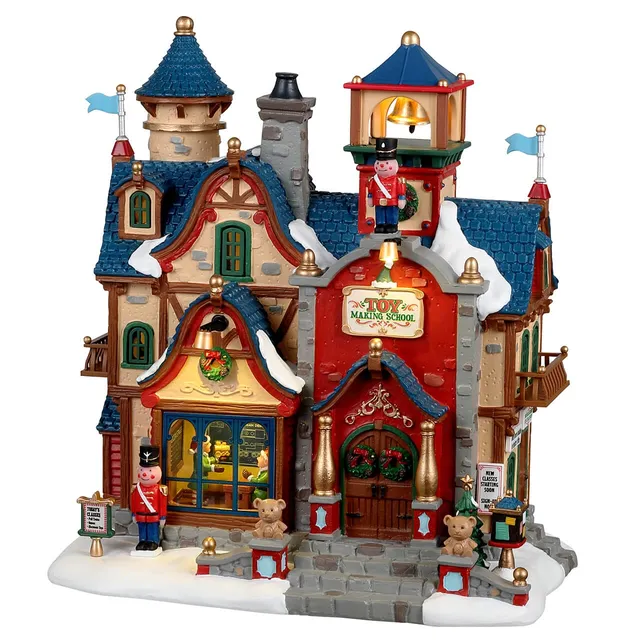 lemax-toy-making-school-beleuchtete-elfen-schule-santa-s-wonderland image 1