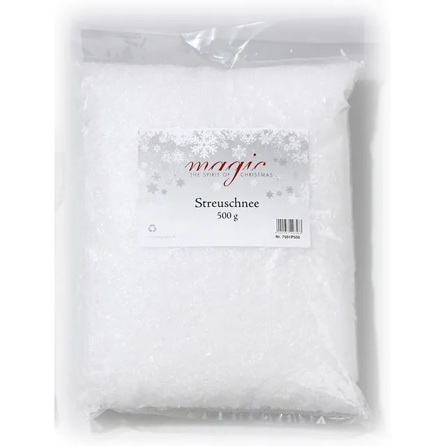 inge-glas-streuschnee-kunststoff-wei-23-cm-500-g image 1