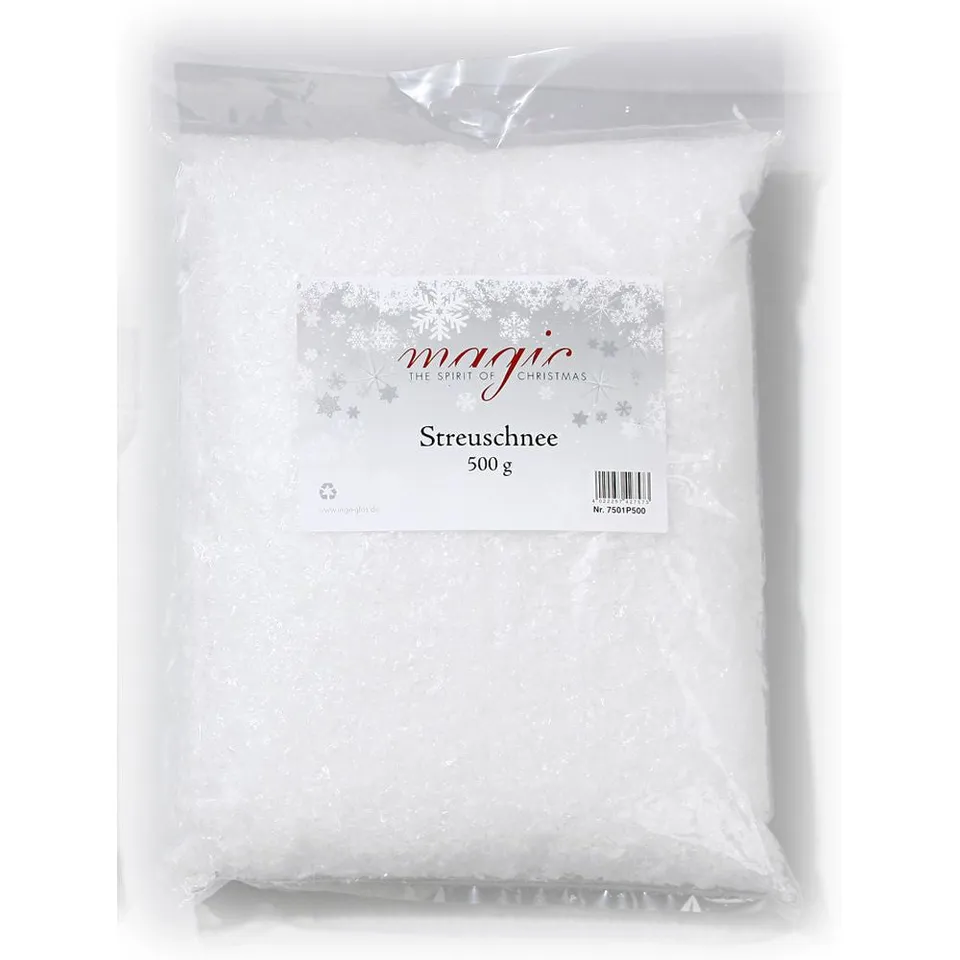 inge-glas-streuschnee-kunststoff-wei-23-cm-500-g image 1