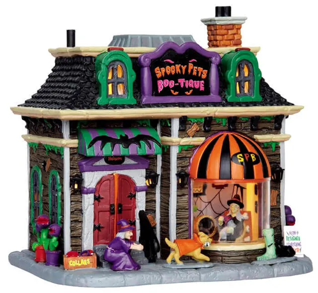 lemax-spooky-pets-boo-tique-spooky-town-tier-boutique image 1