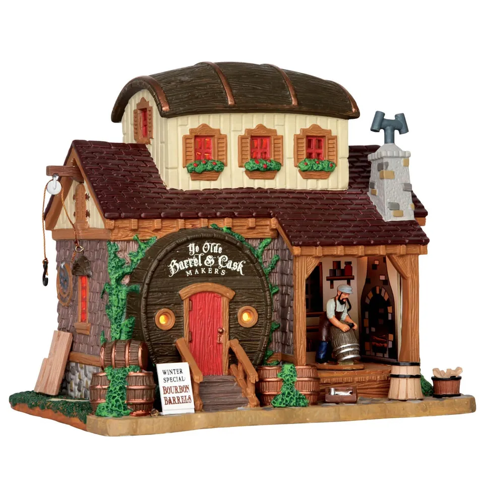 lemax-ye-olde-barrel-cask-makers-weihnachtsdorf-geb-ude image 1