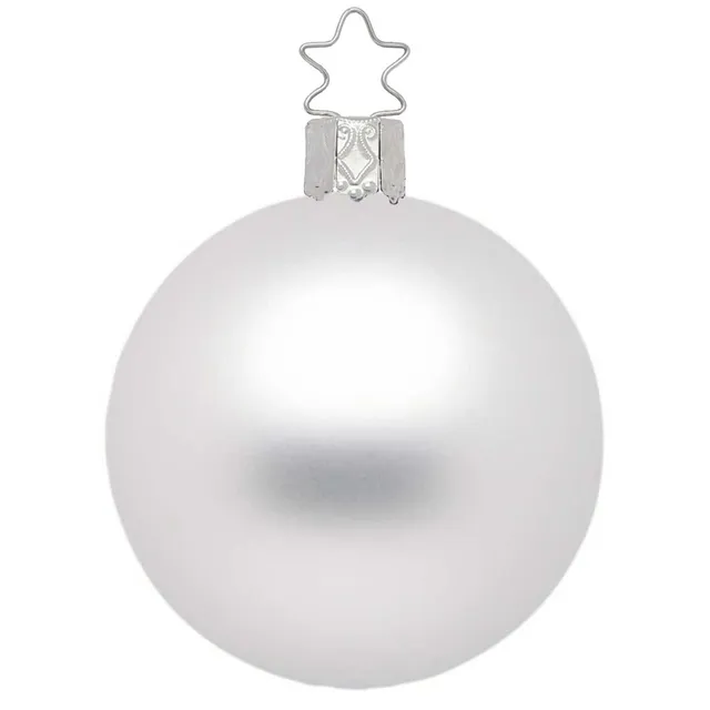 inge-glas-manufaktur-kugel-wei-matt-15-cm-christbaumkugel-aus-glas image 1