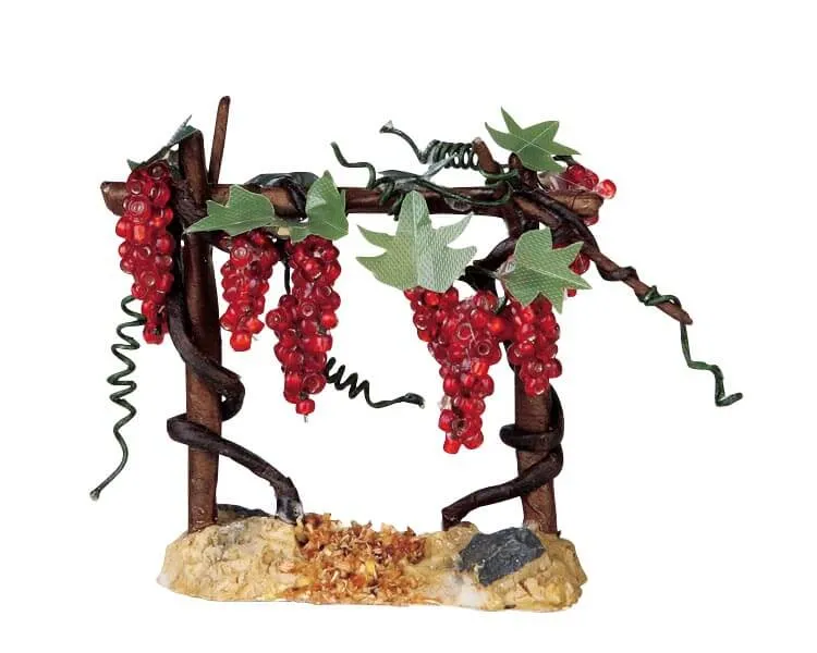 lemax-valley-vineyard-ruby-grapes-miniatur-weinreben image 1