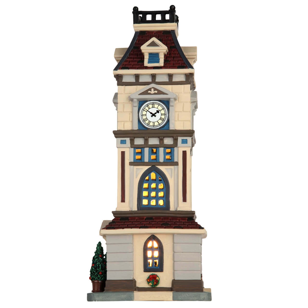 lemax-holidays-seasons-clock-tower-uhrturm-modell-f-r-die-weihnachtslandschaft image 3