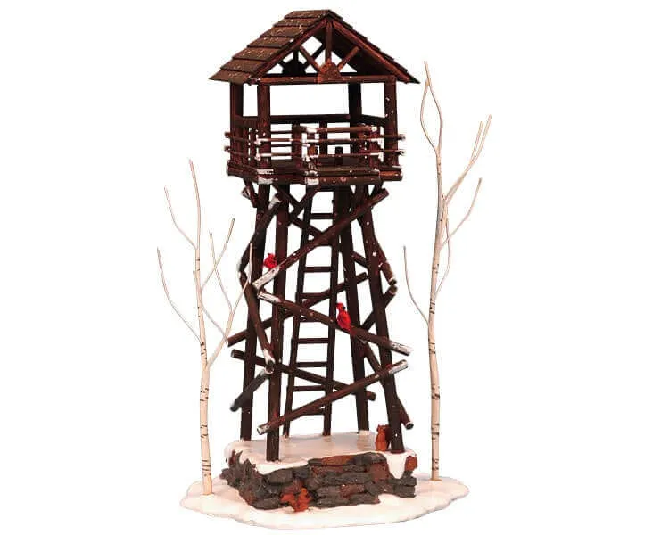 lemax-wooden-ranger-tower-miniatur-aussichtsturm-weihnachtsdorf image 1