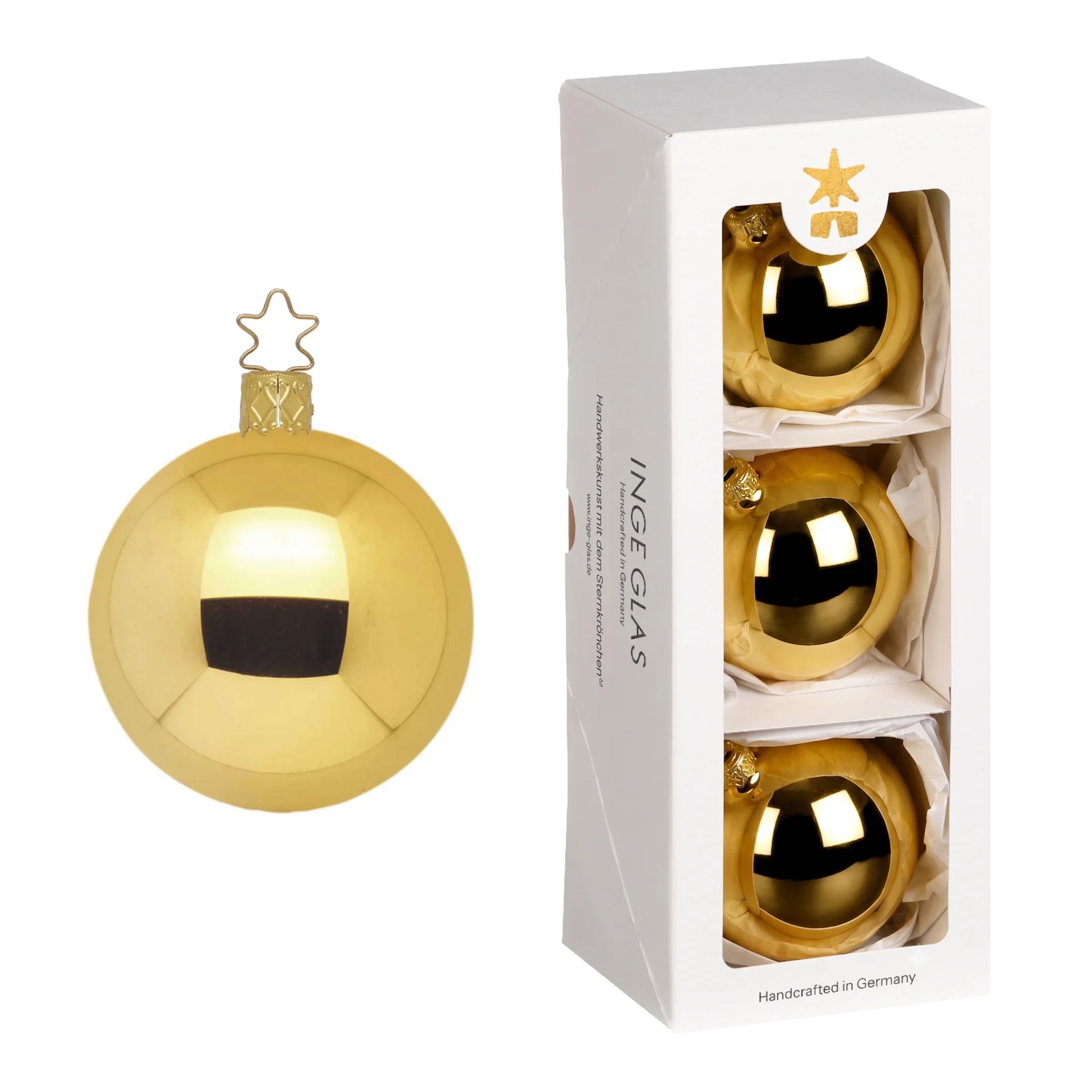 inge-glas-kugeln-christbaumkugel-inkagold-glanz-8-cm image 1