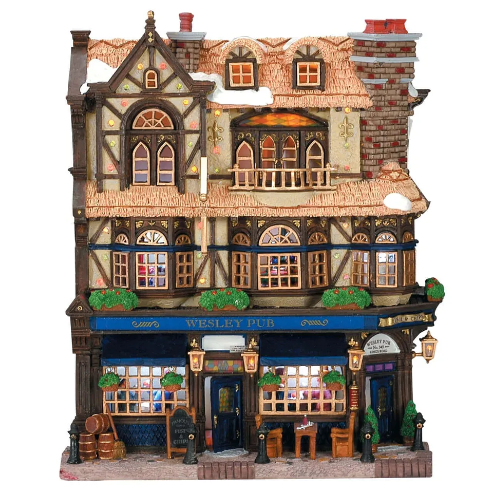 lemax-wesley-pub-beleuchtete-hausfassade-essex-street image 1