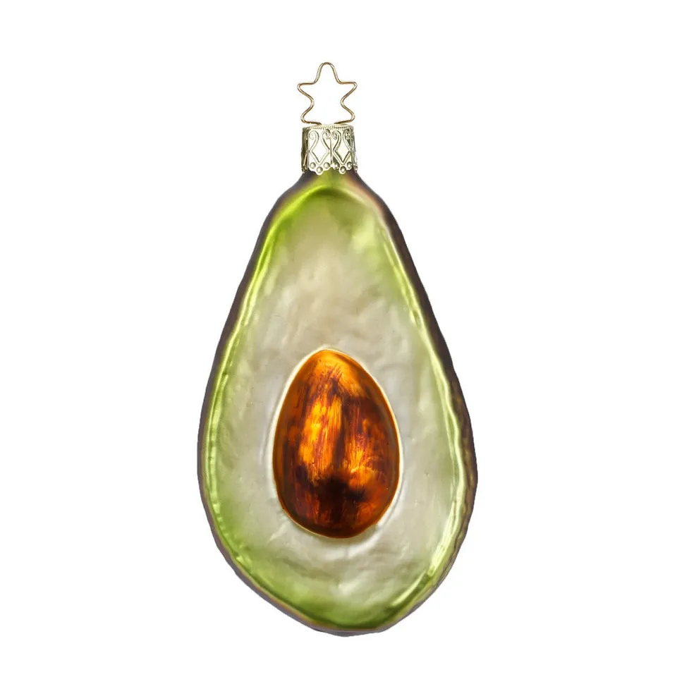 inge-glas-avocadoh-lfte-11-5-cm-handbemalter-glas-anh-nger-f-r-weihnachtsbaum-fo image 1