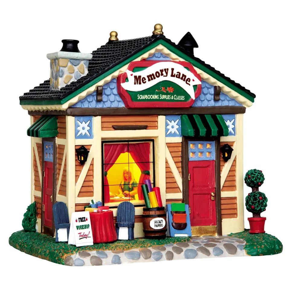 lemax-memory-lane-stra-enszene-miniatur-f-r-weihnachtsdorf image 1