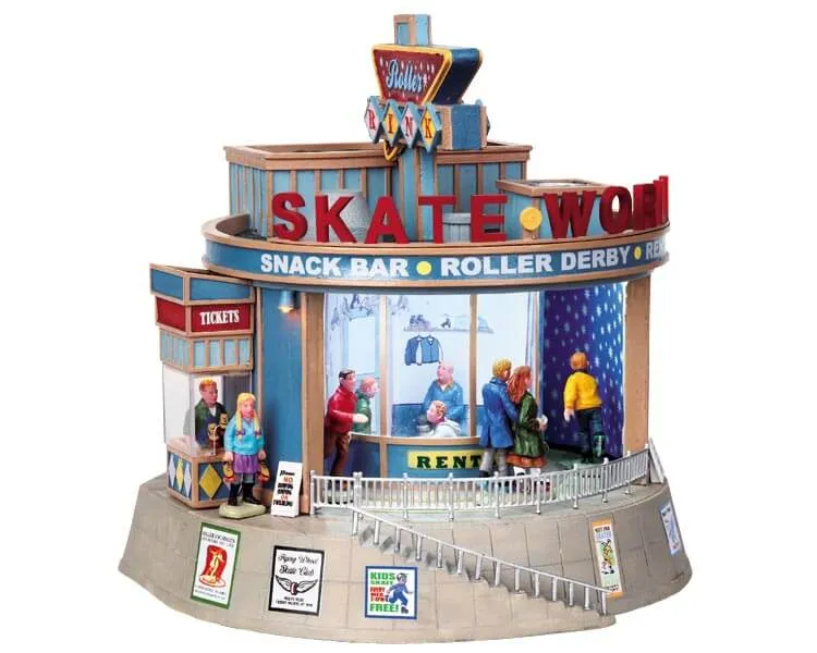 lemax-skate-world-roller-rink-miniatur-geb-ude image 1